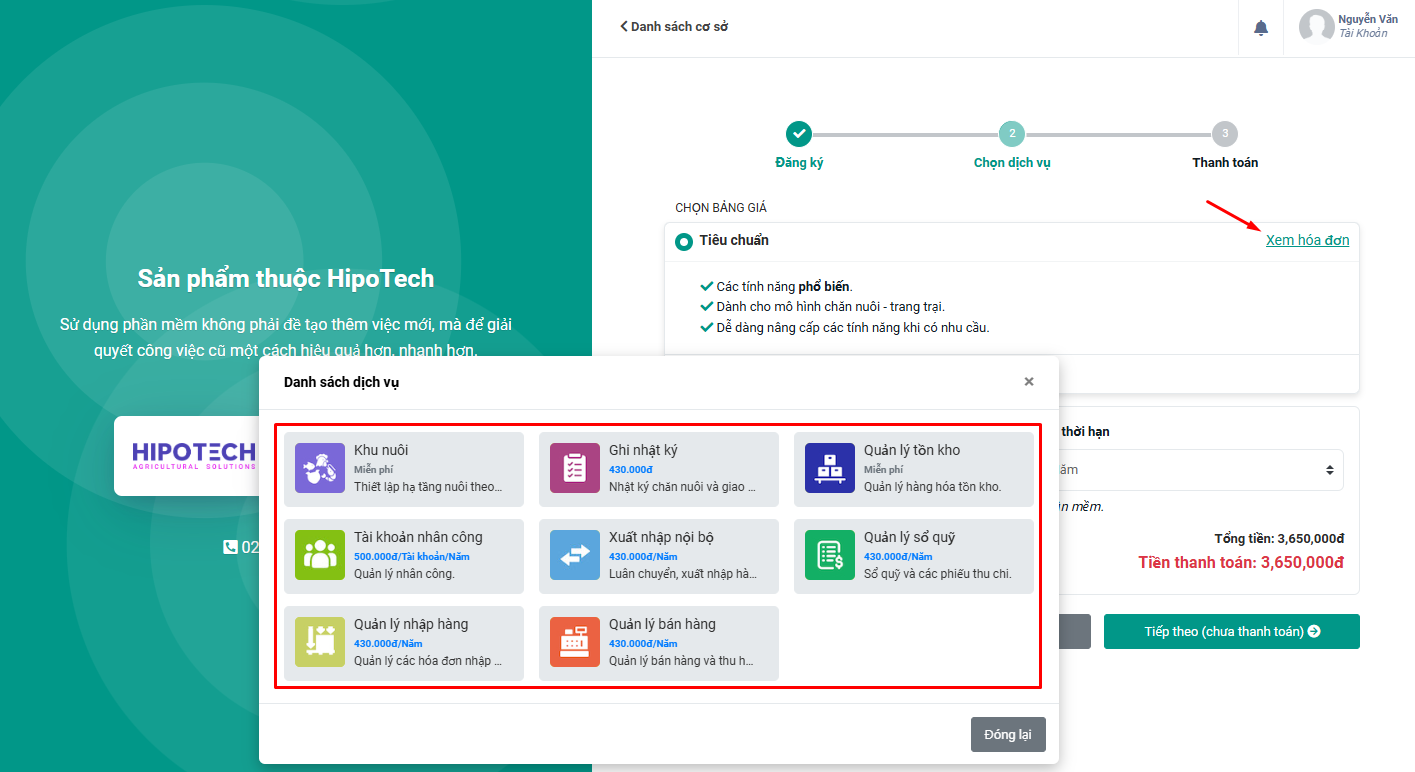 Gói tiêu chuẩn FarmGo