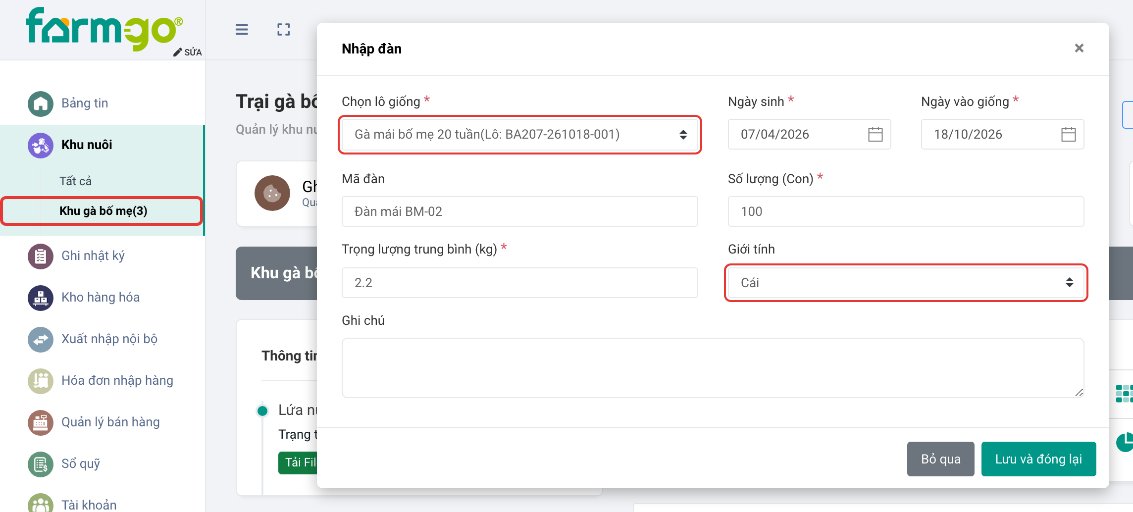 Đàn mái BM-02, giới tính Cái