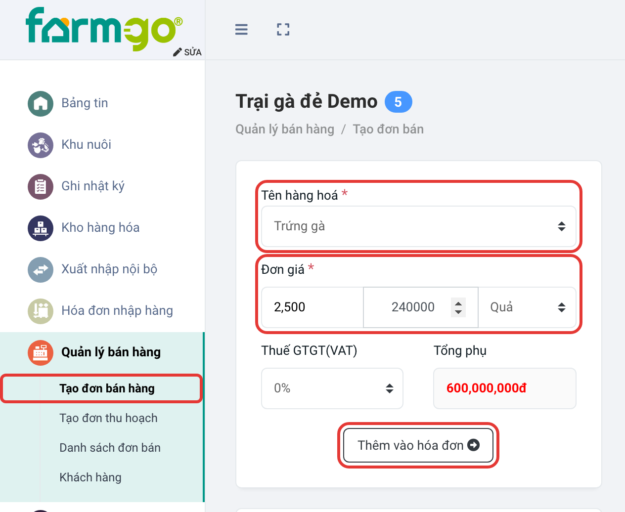 Trứng gà, 2.500 đ/quả