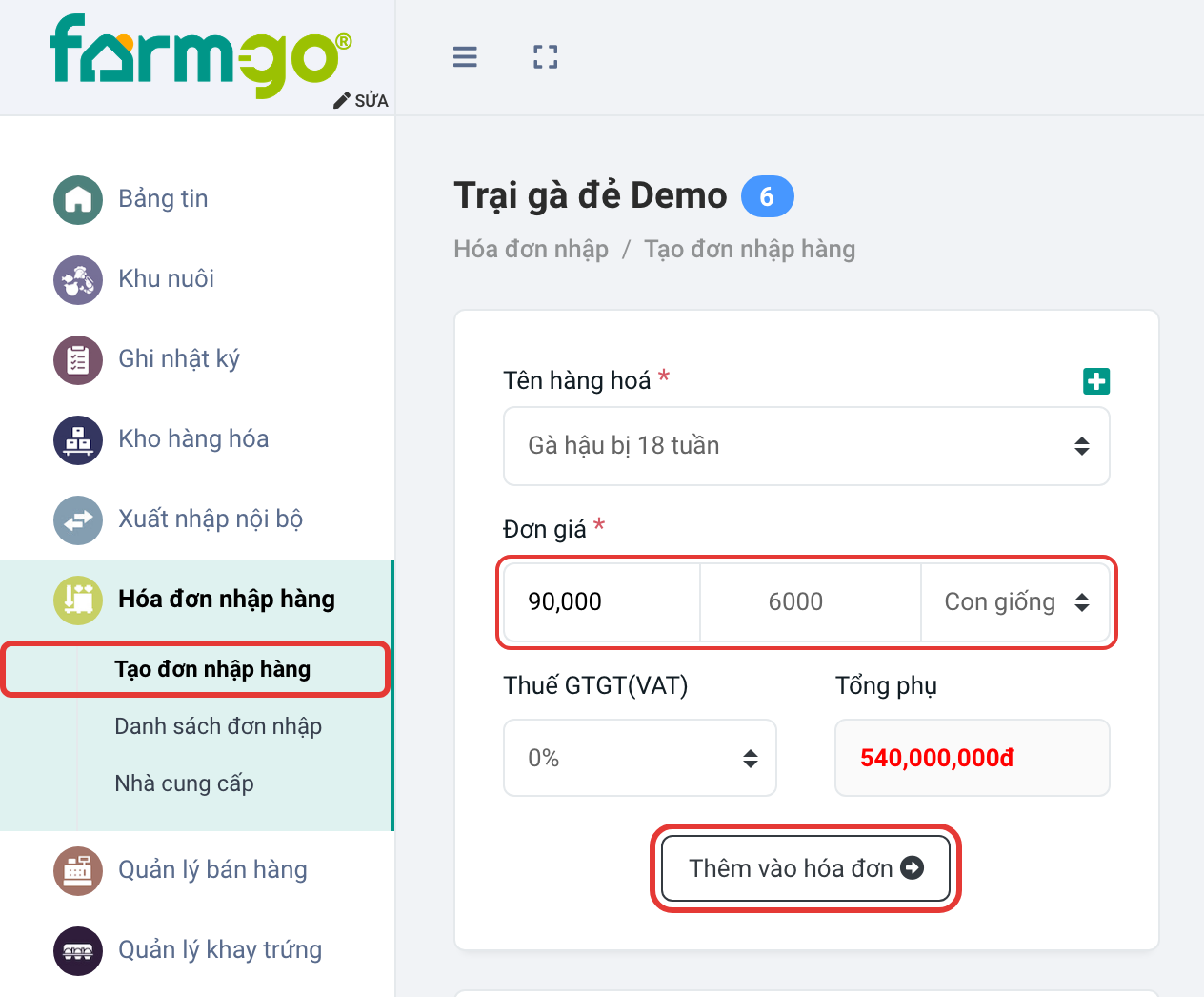 6.000 gà hậu bị, 90.000 đ/con
